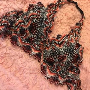 ✨🌾 PINK tribal design Halter bra 🌾✨